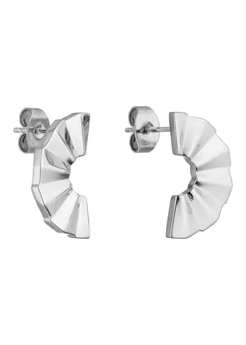 Purelei® Fan Ohrringe – Statement Ohrstecker im Fecher-Design - Ohrringe für Damen mit auffälligem Fecher-Design und funkelnden Zirkonia. Hergestellt aus hautfreundlichem Edelstahl, wahlweise 18K vergoldet oder in Silber – ideal für elegante Looks.