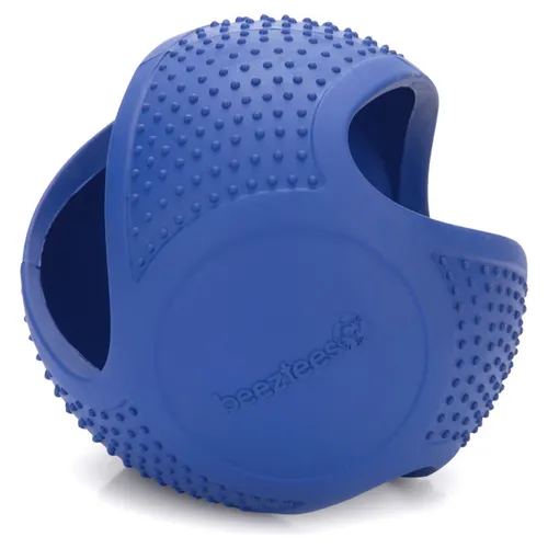 Beeztees Fetch Frisbee-Ball blau 16 cm - 2-in-1 Hundespielzeug Ball/Frisbee