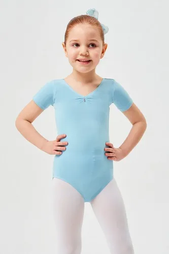 tanzmuster Body Ballettbody Lisa mit Glitzersteinen Kurzarm Trikot fürs Kinder Ballett