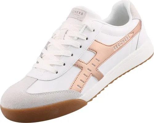 Skechers Damen Sneakers - Weiße Sportschuhe in Größe 39 EU - Damen-Sneaker aus hochwertigem synthetischem Leder, ideal für Sport und Freizeit mit optimalem Tragekomfort.