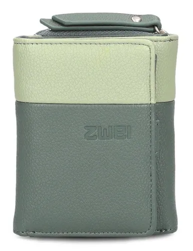 Damen Portemonnaie Eva EVW15 - Kompakte Geldbörse in Eucalyptus - Damen-Geldbörsen mit 6 Kartenfächern, Sichtfach und Münzfach außen. Hochwertiges Kunstleder für elegante Optik und perfekte Ordnung im Alltag.