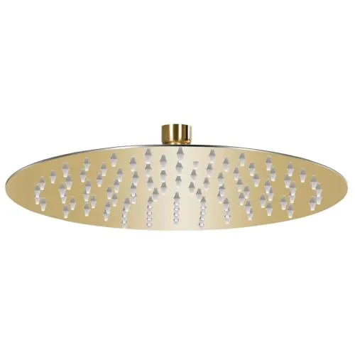 vidaXL Regenbrause 25cm Rund in gold von vidaXL