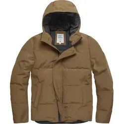 Vintage Industries Zander Jacke, braun, Größe M für Männer - Funktionsjacke mit 2 Seitentaschen und warmer Polyester-Daunenwattierung, ideal für kalte Tage und aktive Männer.