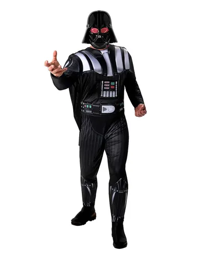 Darth Vader Kostüm für Herren - Unisex Herrenkostüm in schwarz/silber aus hochwertigem Polyester, ideal für Karneval oder Halloween und ein Must-Have für Star Wars Fans!