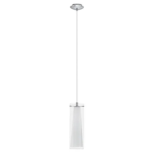 Moderne Hängelampe PINTO 1x60W E27 - Stilvolle Pendelleuchte aus Glas und Stahl, ideal für jeden Raum. Mit einer Höhe von 110 cm bietet sie eine moderne Beleuchtungslösung für Ihr Zuhause.