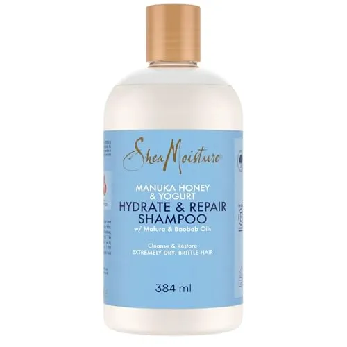 Shea Moisture Manuka Honey & Yoghurt Hydrate + Repair Shampoo 384ml feuchtigkeitsspendendes und reparierendes Haarwaschmittel