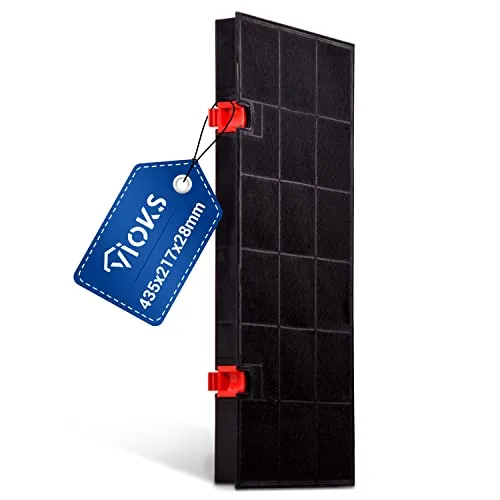 VIOKS Kohlefilter für Dunstabzugshauben Ersatz für AEG 9029801207 Typ 150 - Aktivkohlefilter Dunstabzugshaube 435x217x28mm - Filter für Dunstabzugshaube von AEG Bаuknecht Bosch Elеctrolux Neff