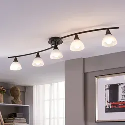 Lindby Della 5 Deckenleuchte Black/Opal