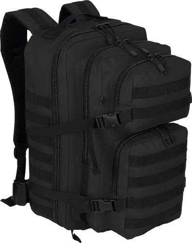 EAAKIE Army Military Rucksack 50L Schwarz - Robuster 50L Rucksack für Sport, Reisen und Arbeit. Mit gepolstertem Laptopfach, mehreren Taschen und verstellbaren Gurten für optimalen Tragekomfort.