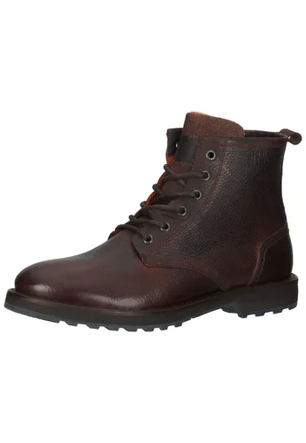 Bullboxer Stiefelette Leder - Braun - 41 - Vielseitige Schnürstiefelette aus weichem Strukturleder von Bullboxer. Mit wärmendem Filz und gepolstertem Wechselfußbett für hohen Tragekomfort. Der seitliche Reißverschluss erleichtert das An- und Ausziehen.