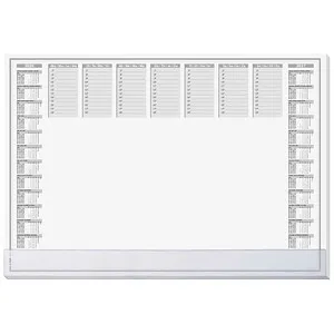 Sigel H6366 Schreibunterlage Papier Wochenplan mit Schutzklappe (B x H) 59....