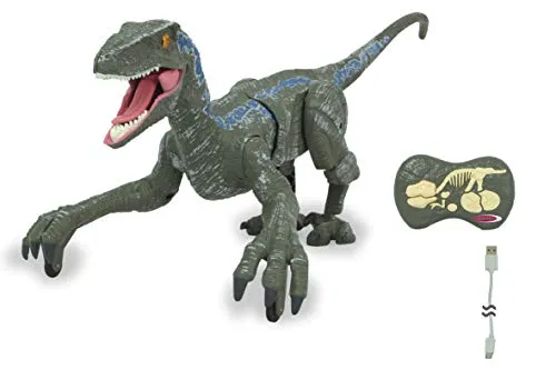Jamara 410153 Dinosaurier Velociraptor - Li-Ion 3,7V RC Einsteiger Funktionsmodell, exotisches Design und hochwertige Qualität für Spielspaß