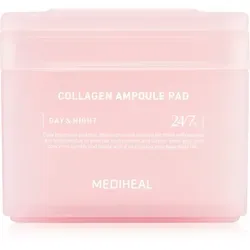 MEDIHEAL Collagen Ampoule Pad tonisierende Pads spendet spannender Haut Feuchtigkeit 100 St.