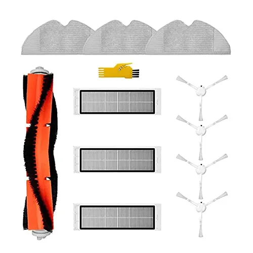 MIKONG Ersatz-Kit für Dreame F9, Xiaomi XM200022 1C 25012 STYTJ01ZHM Roboter-Staubsauger - 11er Pack mit Bürsten und Wischtuch