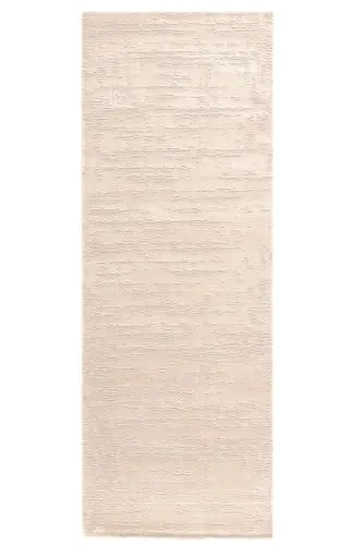 Kurzflor Teppich Laufer Beige 80 x 300 cm - Moderner, super softer Wohnteppich - Teppiche für das Wohnzimmer mit besonders sanftem Gefühl, pflegeleicht und langlebig. Ideal für Fußbodenheizungen und schadstoffgeprüft nach OEKO-TEX.