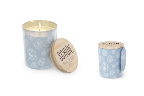 La Vida Geschenk für Dich Duftkerze la Vida Duftkerze im Glas mit Deckel, Lotus-Duft, Serie RELAX, Brenndauer ca. 30 Stunden