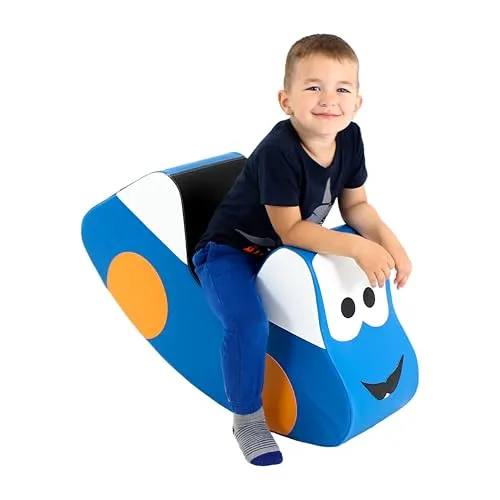 IGLU SOFT PLAY Schaukelpferd für Kinder - Schaukelpferd & Schaukeltier, fördert motorische Fähigkeiten und macht das Spielen sicher und unterhaltsam. Hochwertige Materialien, zertifiziert nach EU- und US-Sicherheitsstandards.