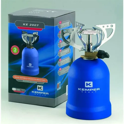 Camping Gaskocher mit 4 Armen für 190 g Kartusche stabil und robust