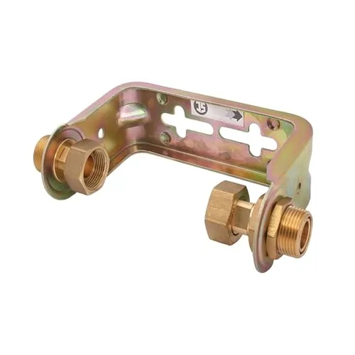 JS Wasserzähler-Bügel 3/4 x 1/2 Zoll, für Einstrahlzähler mit Baulänge 110 mm, nicht verstellbar, verzinkt
