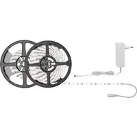 Paulmann SimpLED 78976 LED-Streifen-Komplettset 7.5m - LED Streifen Komplettset, einfach zuschneidbar und ideal für stimmungsvolle Lichtakzente in Wohnräumen, mit spritzwassergeschützter Beschichtung für vielseitige Einsatzmöglichkeiten.