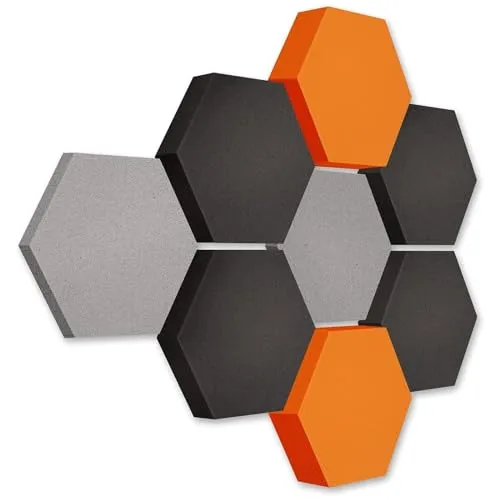 platino24 Akustikpaneele LOFT 3D Ø 300mm - 8 Elemente - Optimale Schalldämmung für Räume mit den 3D Akustikpaneelen LOFT. Genießen Sie individuelle Gestaltungsmöglichkeiten und einfache Montage für eine angenehme Raumakustik.