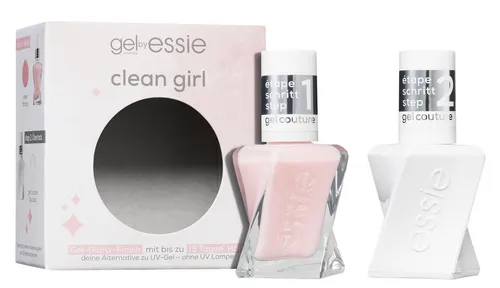 essie Nagellack-Set GEL COUTURE SET, 2-tlg., mit natürlichen Inhaltsstoffen