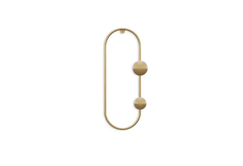 Metall Wandhaken Aufhängung Hook Gold - Eleganter Wandhaken in goldener Farbe aus robuster Metallkarosserie, ideal zur stilvollen Organisation in jedem Raum.