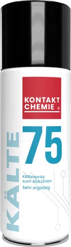 Kontakt Chemie KÄLTE 75 Kältespray 400ml - Sprühdose für effiziente Fehlersuche durch Vereisung, nicht brennbar und ideal für Elektronik und Mechanik.