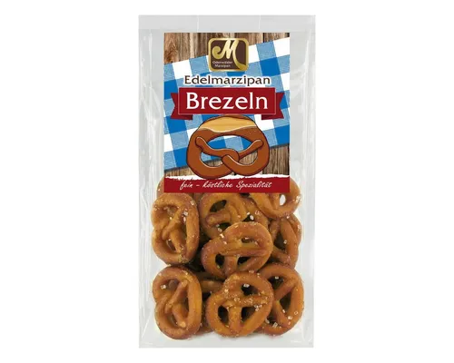 Odenwälder Marzipankonditorei Süßigkeit, Odenwälder Marzipan Brezel Mini Marzipan trifft auf Mandeln 125g