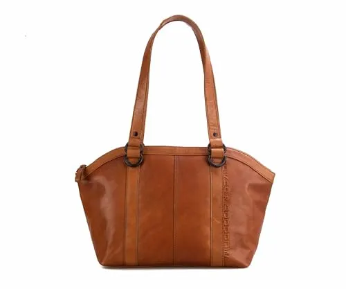 Henkeltasche SPIKES & SPARROW, Damen, Leder, cognac - Elegante Handtasche aus 100% Rindleder mit praktischem Smartphonefach und Schlüsselbändchen für optimale Organisation. Ideal für den Alltag und stilvolle Auftritte.
