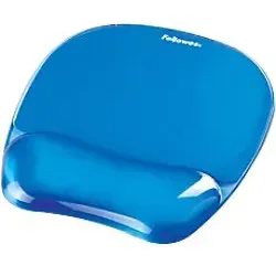 Fellowes Handgelenkauflage mit Mouspad Crystals Gel blau