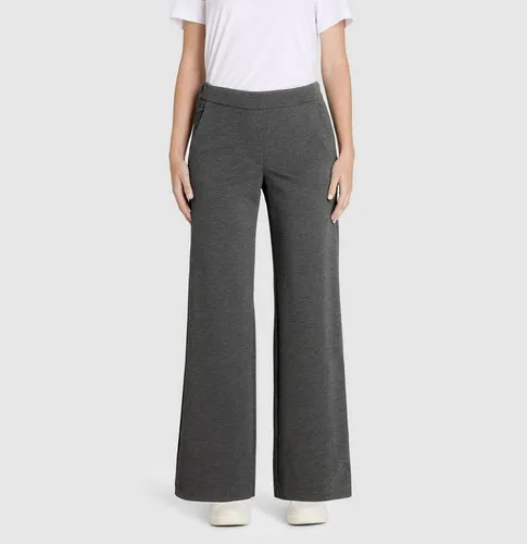 MAC Bootcuthose CHIARA - Figurbetonte Bootcut-Form in Grau - Stoffhosen mit elastischem Bund und eingearbeiteten Taschen, ideal für einen lässigen Look und optimalen Komfort.