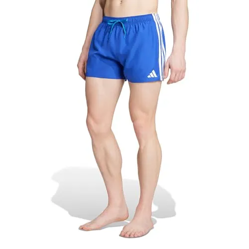 adidas 3 Stripes Bold Short 3'' - Badeshorts für Herren in Blau, Gr. M - Lässige Badeshorts mit Mesh-Innenhose, ideal für Schwimmen. Stretchmaterial für optimalen Komfort. Entdecken Sie weitere adidas-Angebote bei Bergfreunde.de!