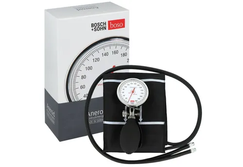 boso Oberarm-Blutdruckmessgerät Boso-Manuell, Blutducküberwachung, Präzise Blutdruckmessung, Langlebig, Komfortable Handhabung