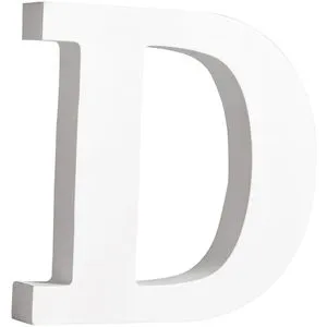 Rayher Schriftzug 62655000, aus Holz, Aufsteller, D, 3D-Buchstabe, 11 x 11 cm