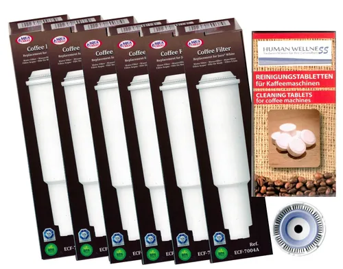 Filterpatronen kompatibel Jura white Impressa + 10 Reinigungstabs Neuheit 6 x