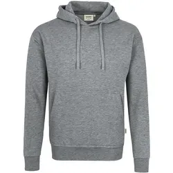 HAKRO Kapuzen-Sweatshirt 601 Premium - grau meliert - XXL - Sweatshirt mit hochwertiger Baumwoll-Polyester-Mischung für Komfort und Langlebigkeit. Angeraute Innenseite und Rippstrickbündchen sorgen für Wärme und Formstabilität.