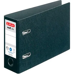 herlitz maX.file Ordner schwarz Karton 7,5 cm DIN A5 quer, 1 St.