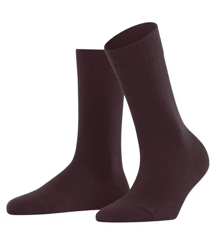 FALKE Socken Tagessocke Sensitive Berlin (hautschmeichelnde Baumwolle) weinrot