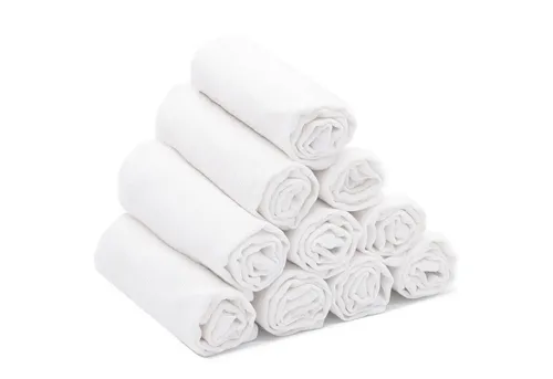 ZOLLNER Waschlappen, (10-St), 35 x 50 cm, 100% Baumwolle in weiß von Zollner