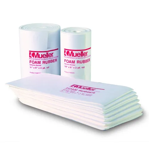 Mueller Sports Medicine Wundpflaster selbstklebendes Schaumgummi - Pflaster für Sportler, bietet optimale Polsterung und Druckentlastung im Fußbereich, anpassbar und vielseitig einsetzbar.