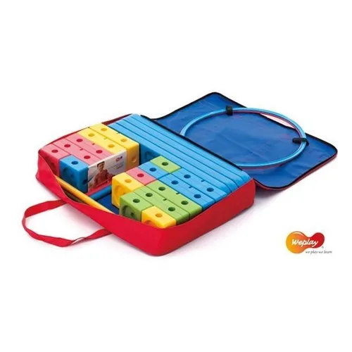 Weplay KM2000-034 Universal Motorik Basic Parcours, bunt, 34-teilig - Balancespiele für Kinder, fördert die motorischen Fähigkeiten und Kreativität mit 34 bunten Teilen für endlosen Spielspaß.