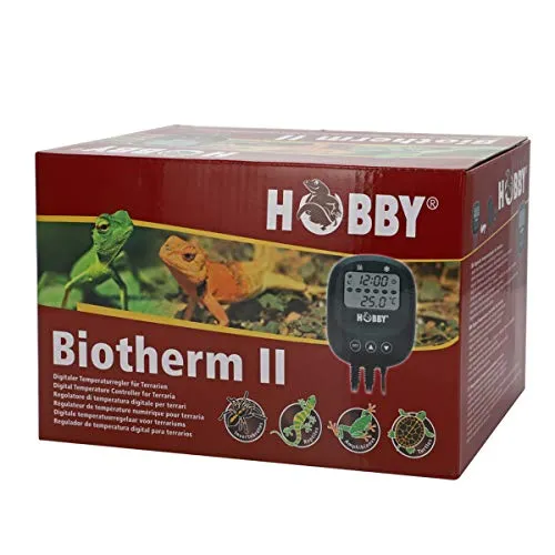 Hobby 10882 Biotherm II - Digitale Steuereinheit für Heizen und Kühlen, inklusive Nachtabsenkung und 2 Steckplätzen für perfekte Temperaturkontrolle in Aquarien und Terrarien
