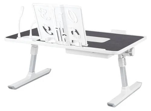 HUOLE Klappbarer Laptoptisch mit USB-Anschlüssen