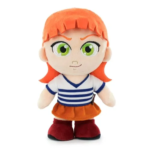 One Piece - One Piece Live Action Serie Protagonisten Plüschtiere 24-27cm - Luffy, Zoro, Nami - Super Soft Qualität (Nami)