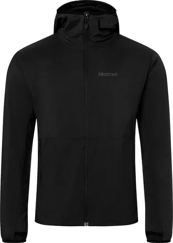 Marmot Herren Alt HB Hoodie Jacke XL - Schwarz - Funktionsjacke aus leichtem Softshell-Material, ideal für vielseitigen Bergsporteinsatz und optimalen Komfort.