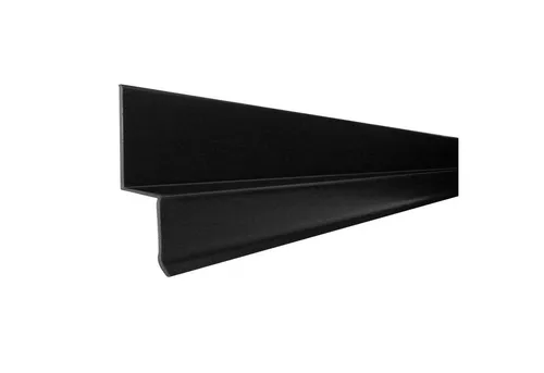Fassadenprofile Abdeckprofil (1m Noppenbahn Abschlussprofil, 1 Stück Schwarz, 1-St), Noppenbahn Mauerschutz 1m, Sockelprofil, Abdeckprofil für Noppenfolie