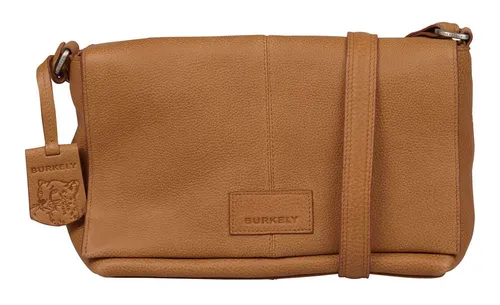 Burkely Schultertasche Soft Skylar - Cozy Cognac - Elegante Schultertasche aus hochwertigem Echtleder mit verstellbarem Schulterriemen für optimalen Tragekomfort. Geräumiges Hauptfach mit mehreren Fächern für perfekte Organisation.