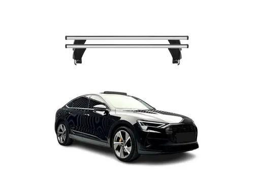 OMAC Dachträger für Audi e-tron Sportback 2022-2025 - Aluminium, Wasserbeständig, Abnehmbar - Praktischer 2-teiliger Dachträger aus leichtem Aluminium für Audi e-tron Sportback. Ideal für den sicheren Transport von Gepäck mit einer maximalen Belastbarkeit von 50 kg.
