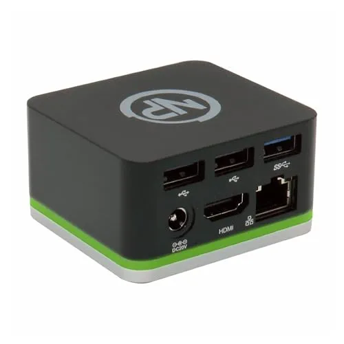 NPO USB C Cube - Mini Docking Station, Compatible with Thunderbolt 3 Ports and Specific USB-C Systems (Connect 1x HDMI up to 4K @30Hz Monitor, Ethernet, 3X USB Ports)